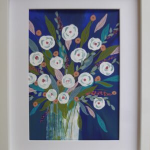 Funky Flowers, blue